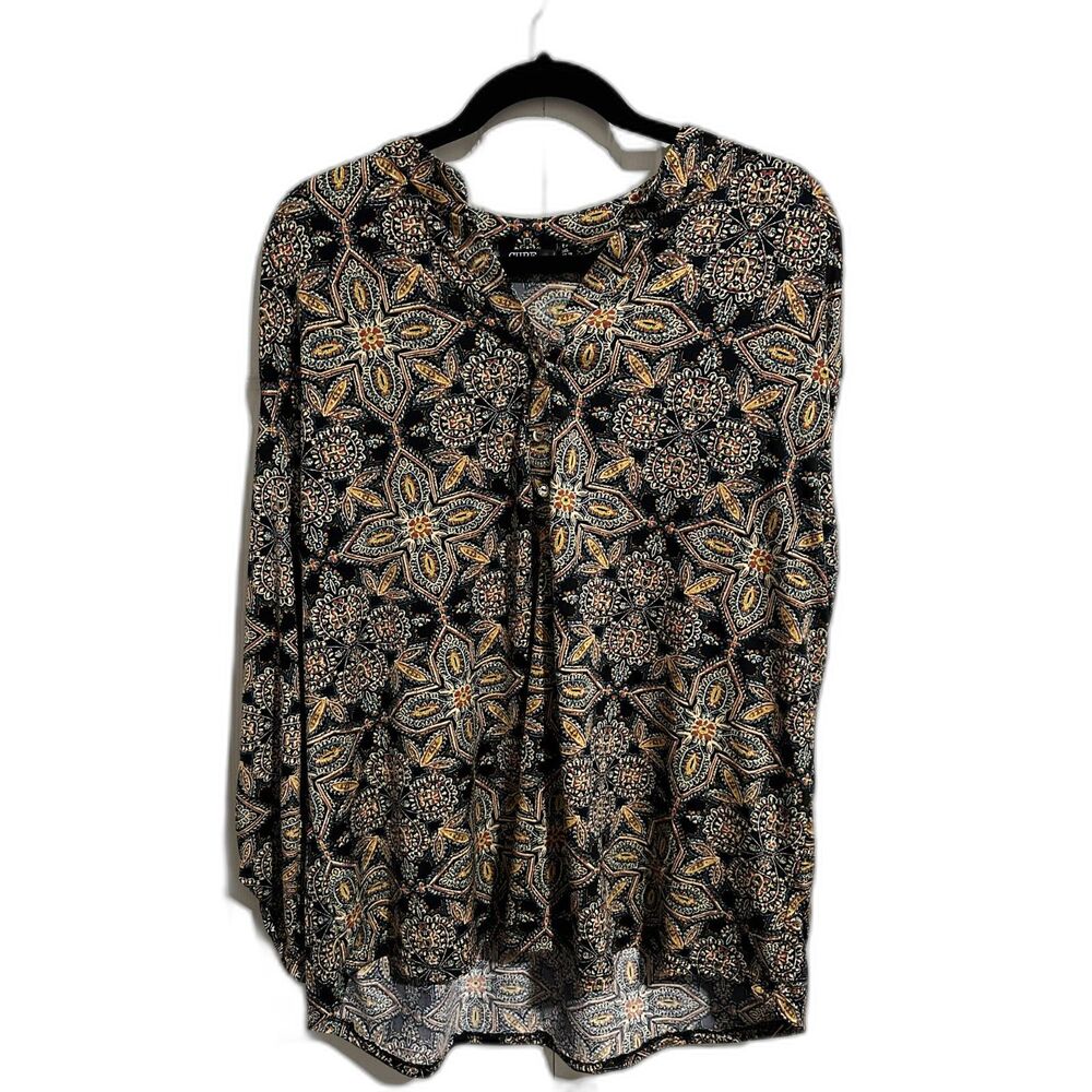Cure print top size 3X 3/4 sleeve